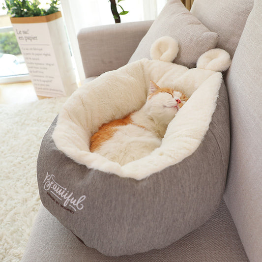 Pet Dog Bed Warming Soft Sleeping Bag Cushion Puppy