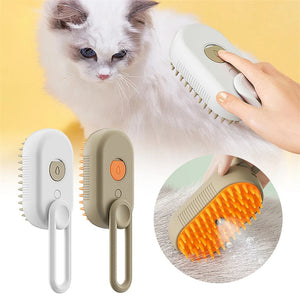 Cat Steam Brush Steamy Dog Brush Electric Spray Cat