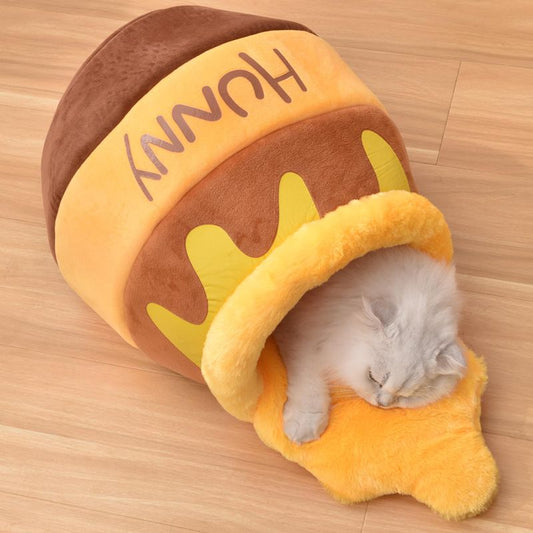 Honey Pot Cat Bed, Comfortable Memory Foam Cat