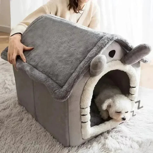 Cute House Type Cathouse Doghouse Four Seasons